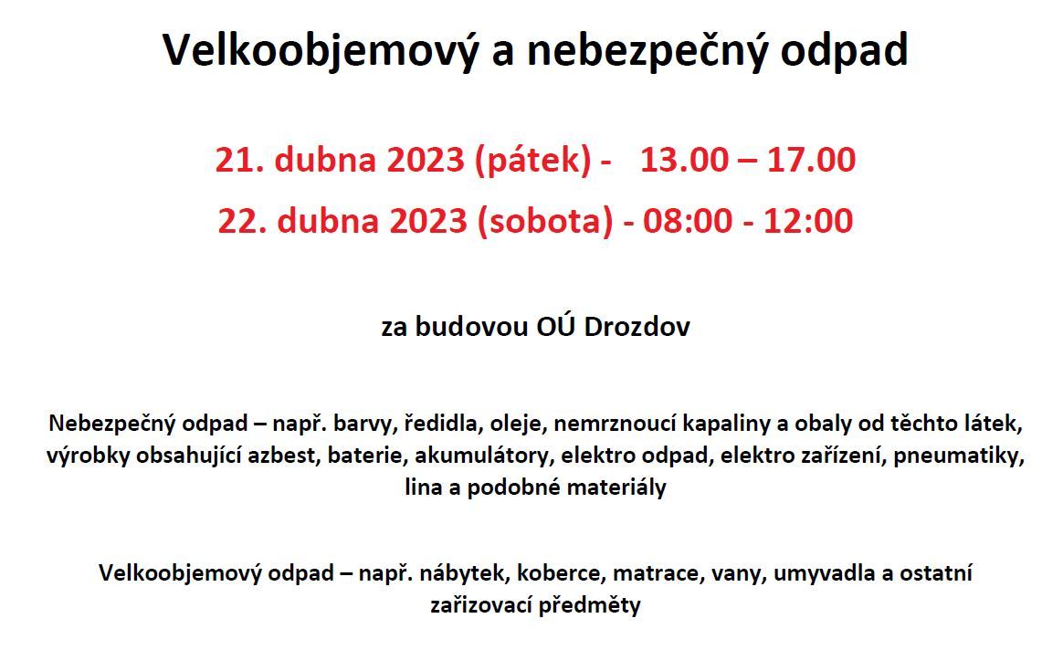 Velkoobjemový a nebezpečný odpad